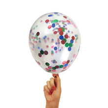 Konfettiballon 30 cm 5 stk. multifarvet